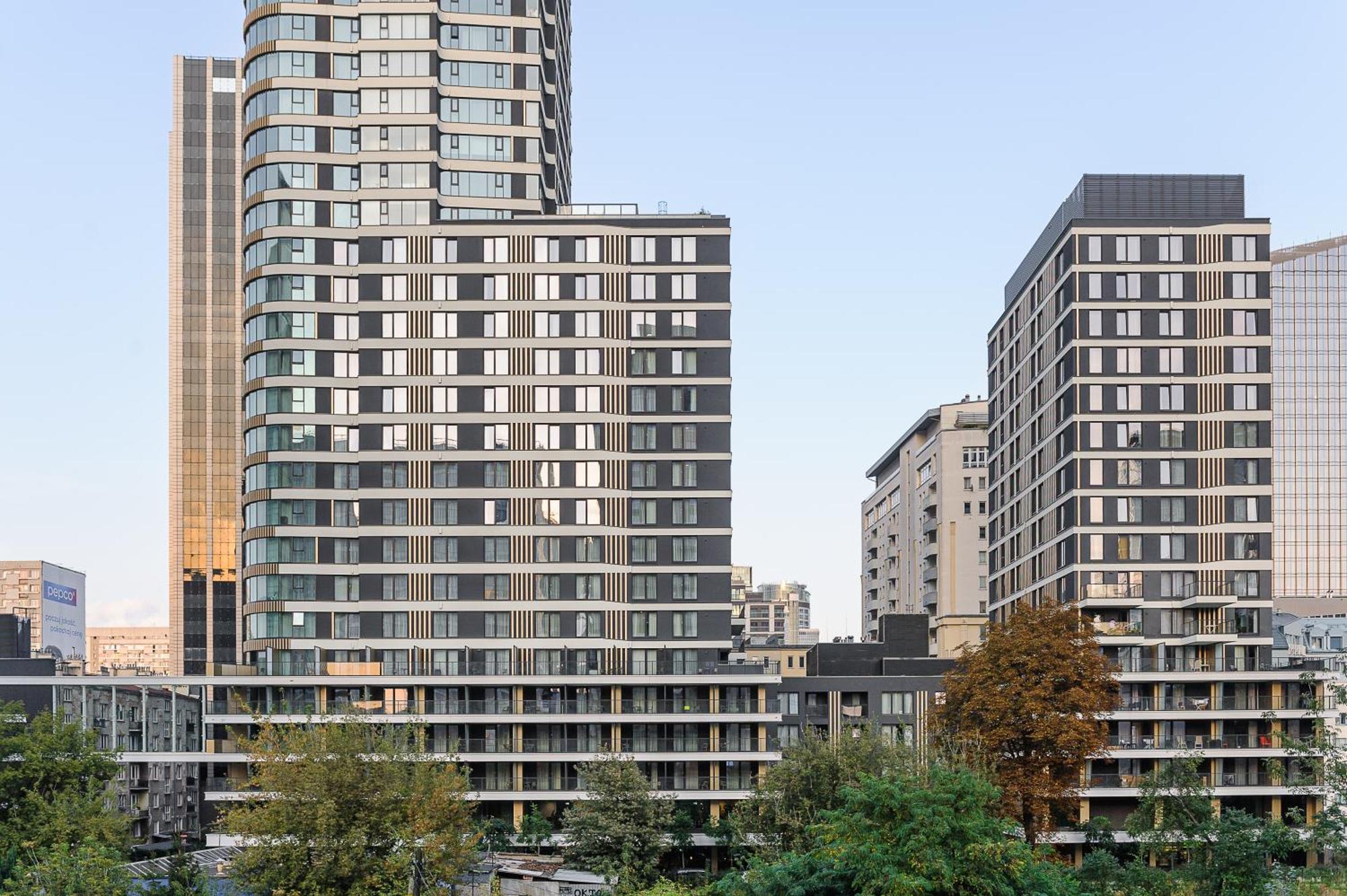 ורשה Luxury Apartments In Platinum Tower מראה חיצוני תמונה