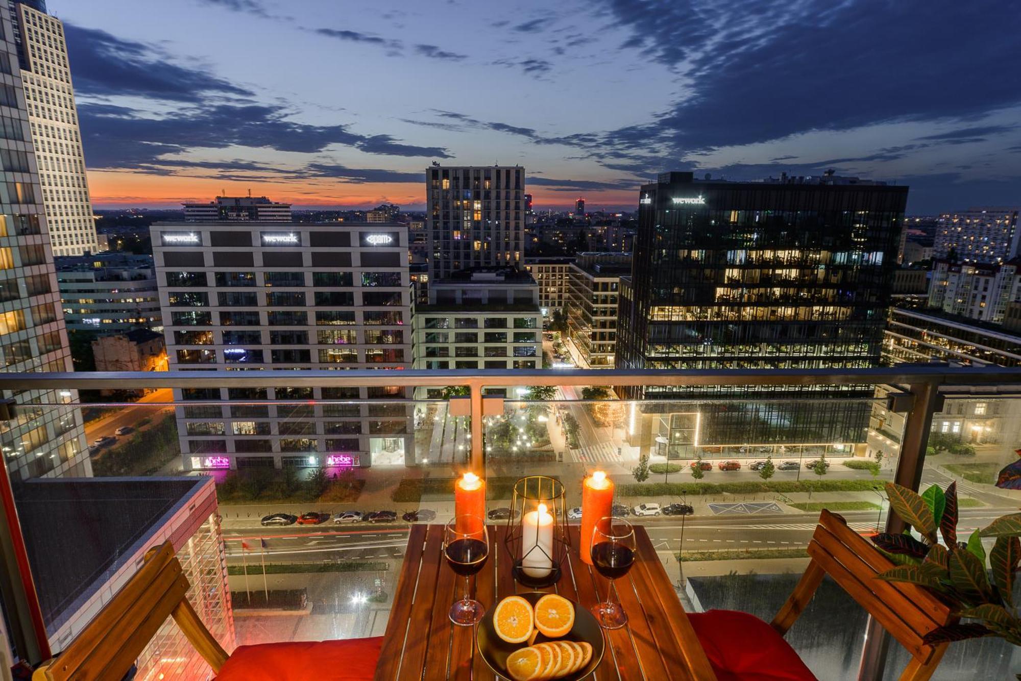 ורשה Luxury Apartments In Platinum Tower מראה חיצוני תמונה