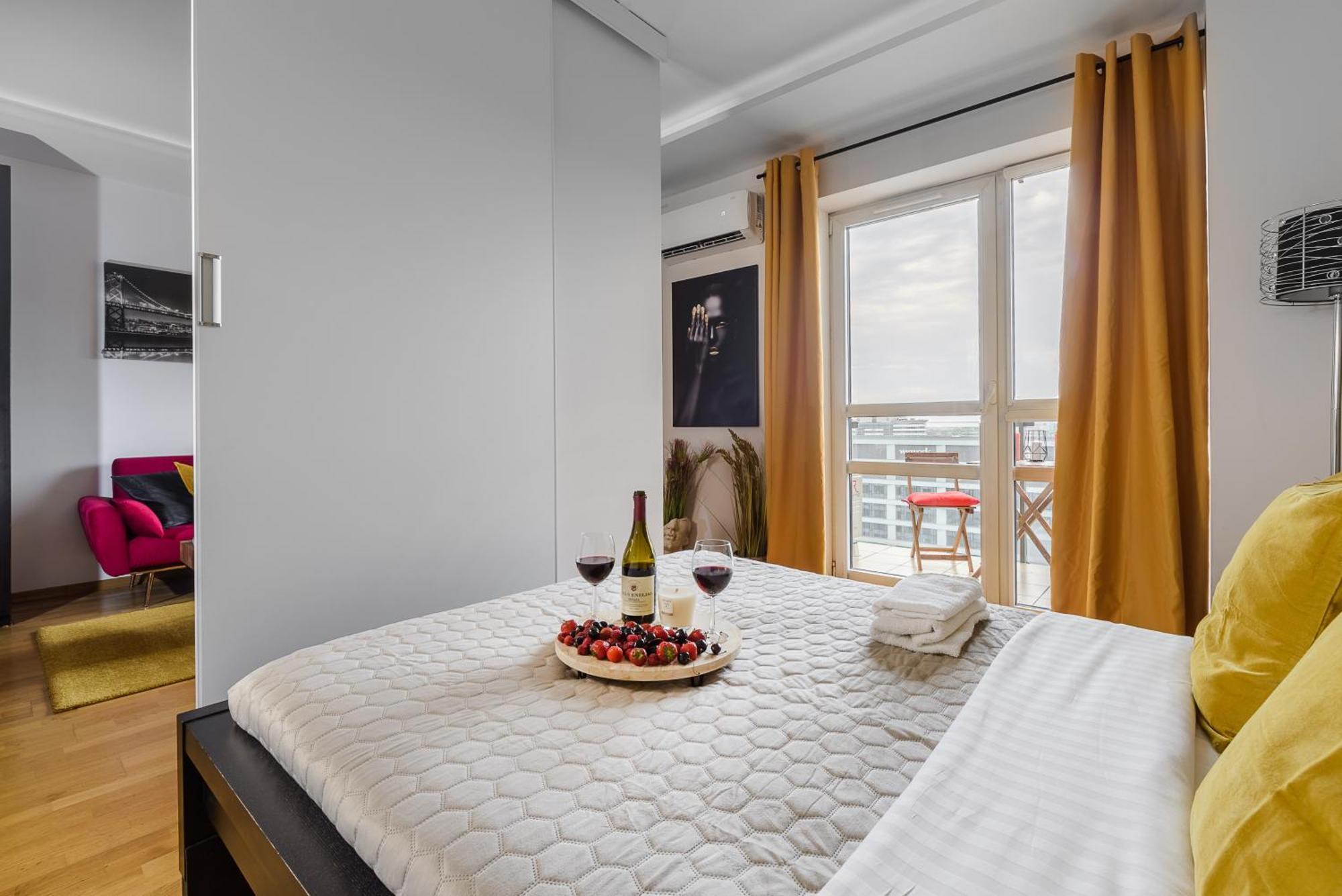 ורשה Luxury Apartments In Platinum Tower מראה חיצוני תמונה